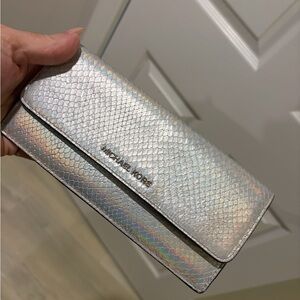 Michael Kors Iridescent Silver Wallet